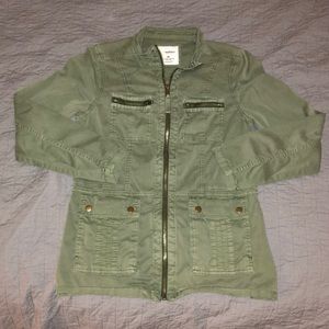 Green utility jacket